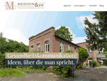 Tablet Screenshot of medizin-pr.de